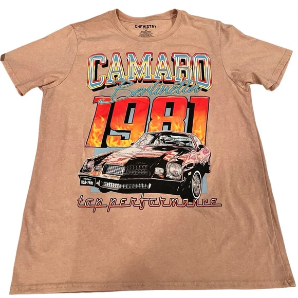 Chevrolet Camaro 1981 Berlinetta GM T-shirt Chemistry T Tee Shirt Adult Medium - Picture 1 of 6
